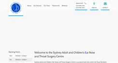 Desktop Screenshot of entsydney.com